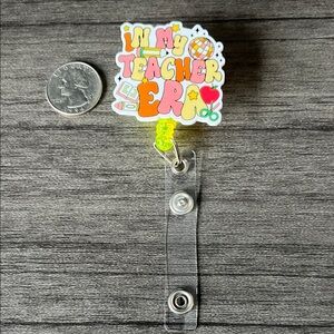 Teacher badge reel